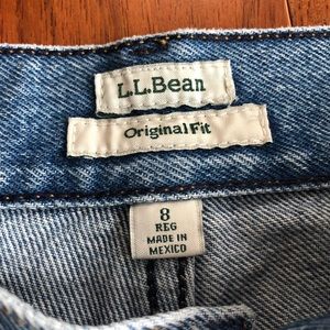 L.L. Bean mom jeans, original fit size 8